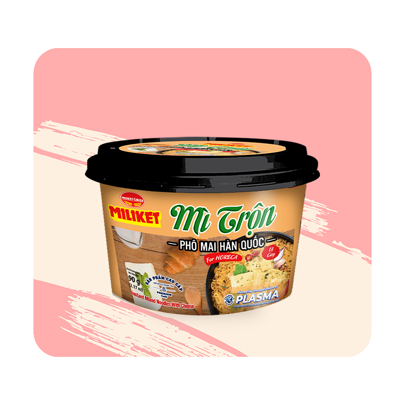 Mì Trộn Miliket Phô Mai Cay Hàn Quốc tô 90g