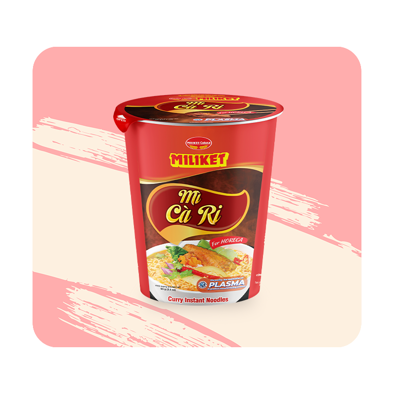 Mì Ly Giấy Miliket Vị Cà Ri 65g