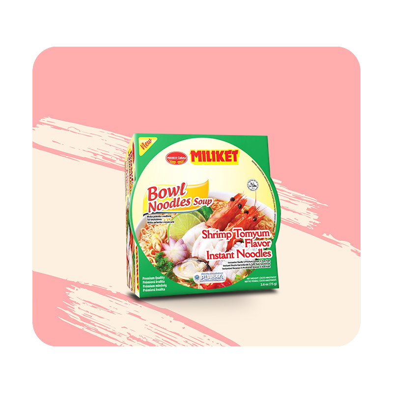 Mì Tô Miliket hương vị Lẩu Thái Tôm 75g