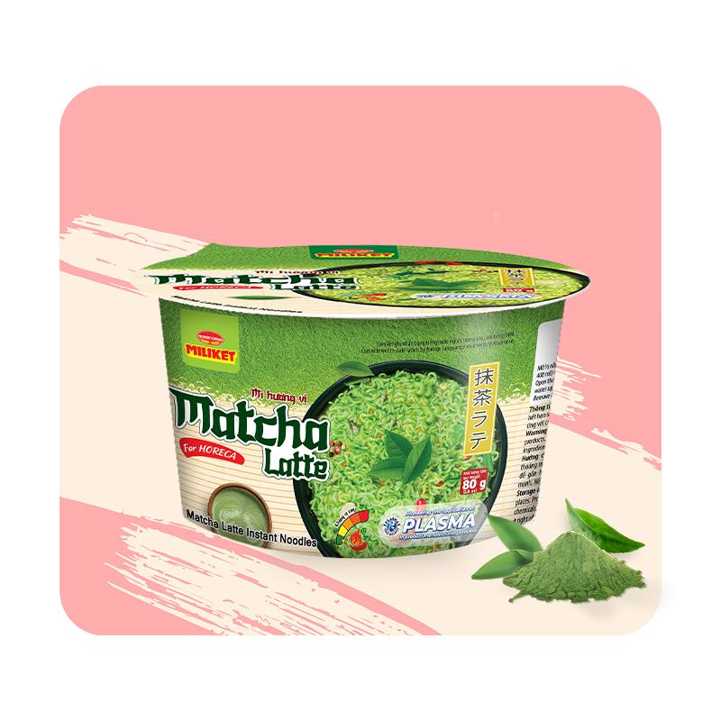 Mì Miliket Matcha latte tô 80g