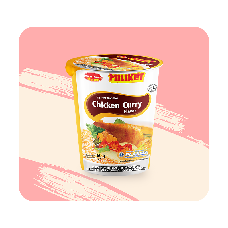 Mì Ly Giấy Miliket Vị Cà Ri Gà XK Đức 60g