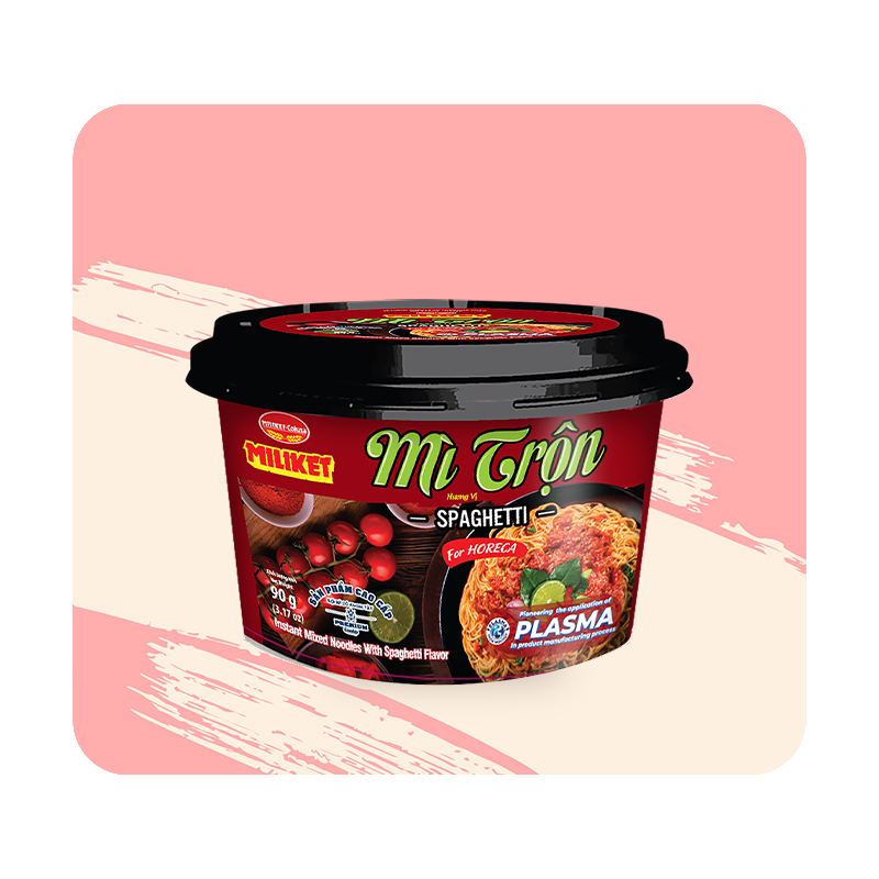 Mì Trộn Miliket hương vị Spaghetti tô 90g