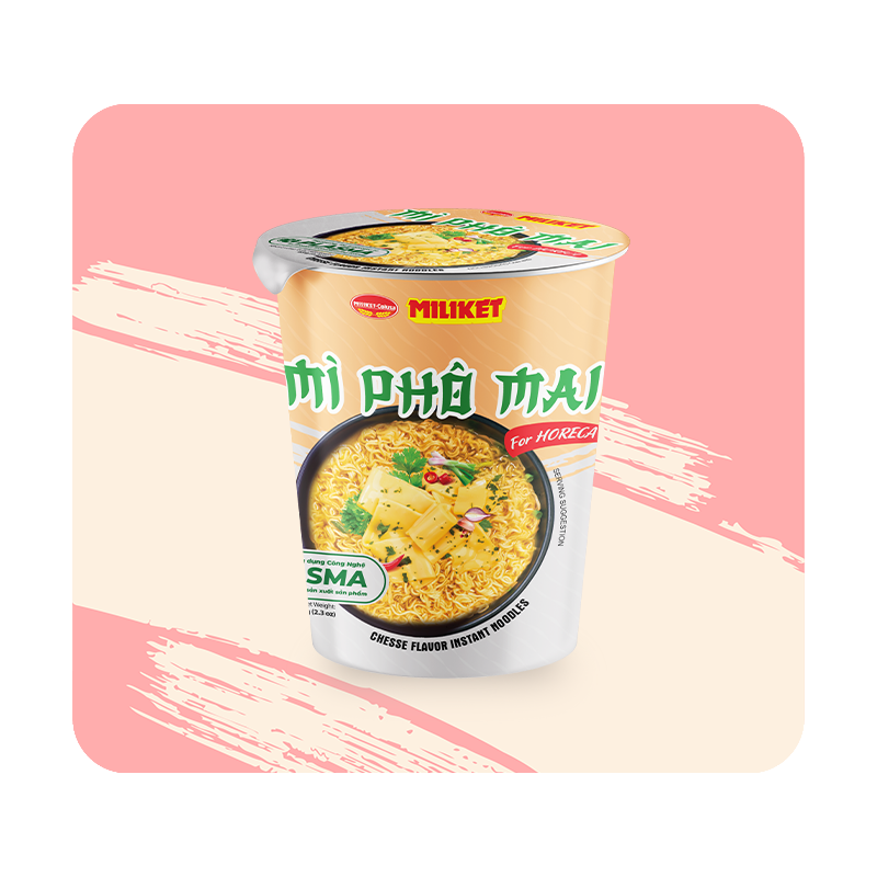 Mì Ly Giấy Miliket Vị Phô Mai 65g
