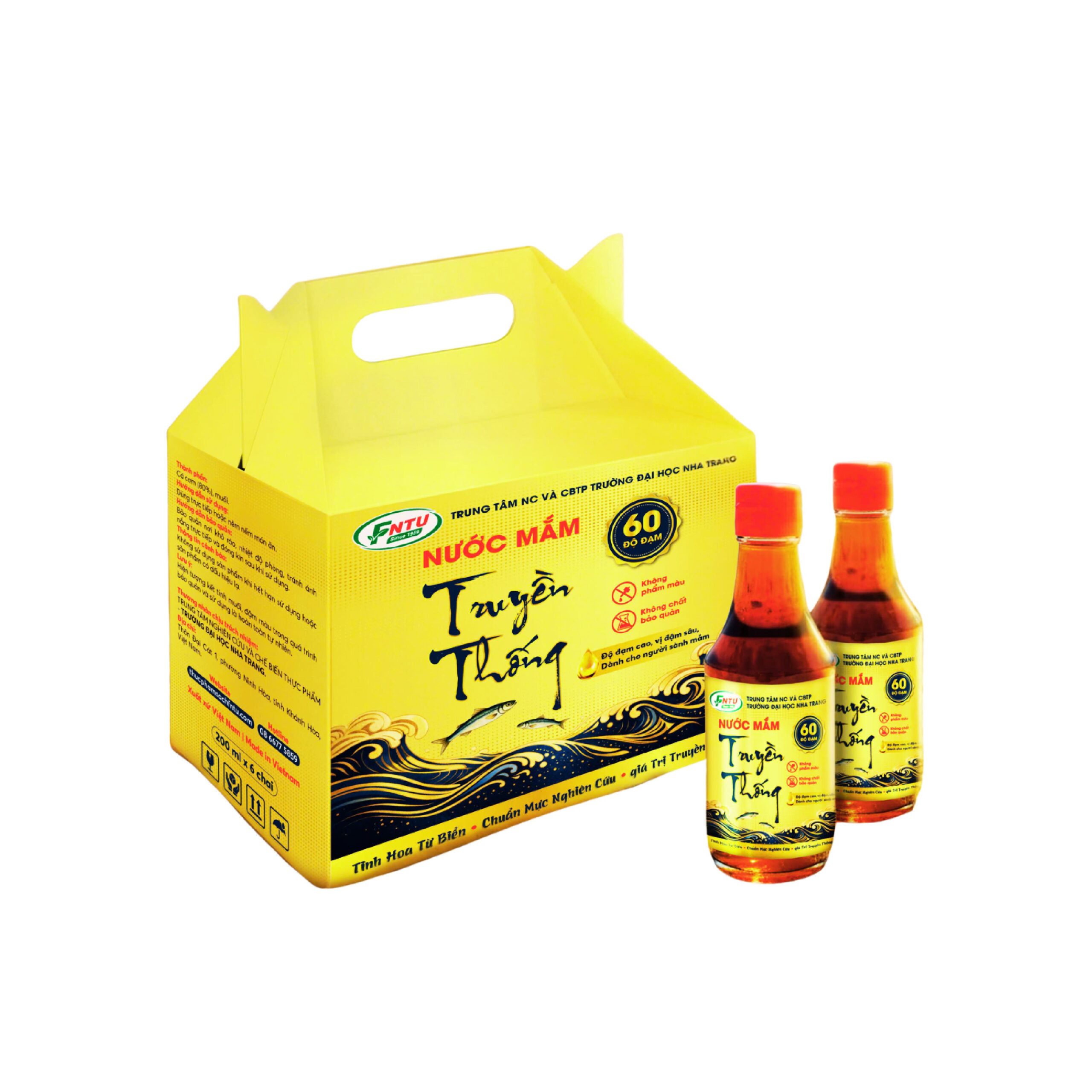 Nước mắm 60 độ đạm (hộp 6 chai 200ml)