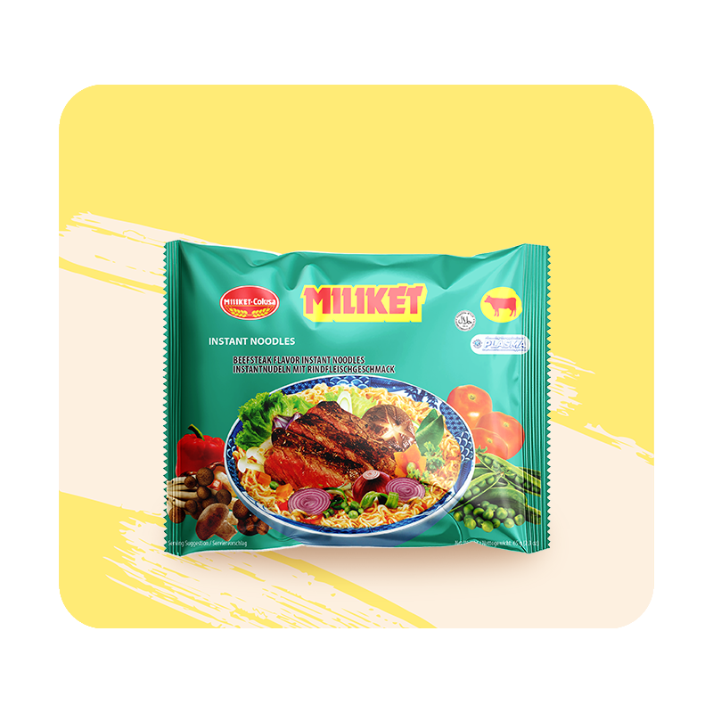 Mì Miliket hương vị Beefsteak 65g