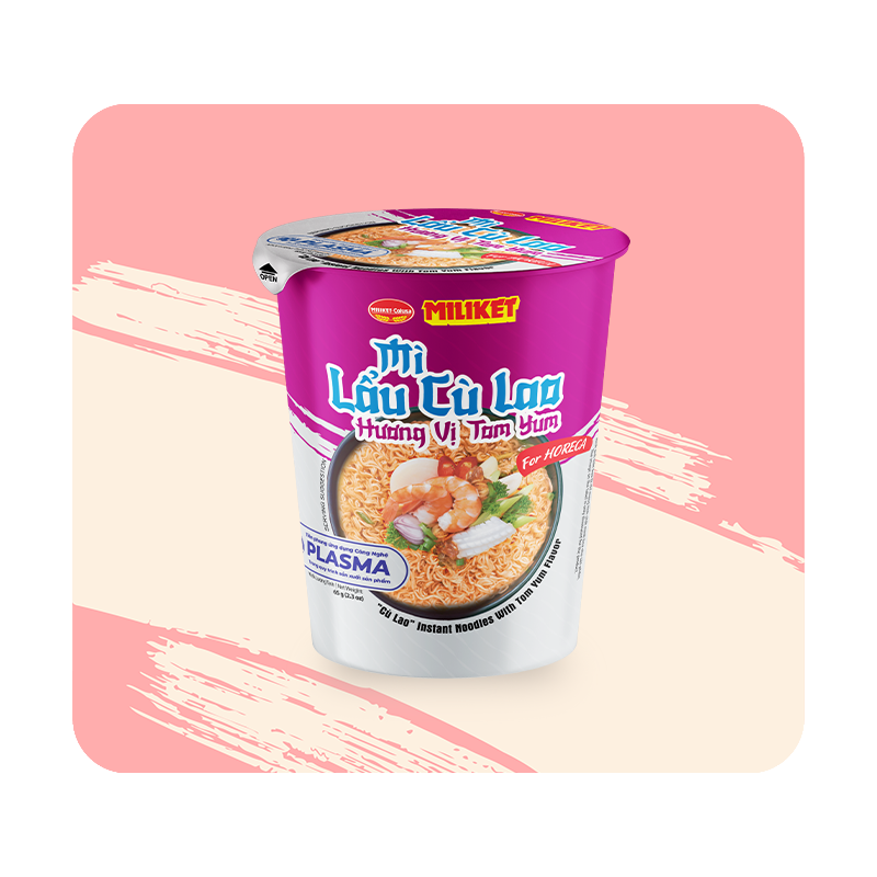 Mì Ly Giấy Miliket Lẩu Cù Lao Vị Tom Yum 65g