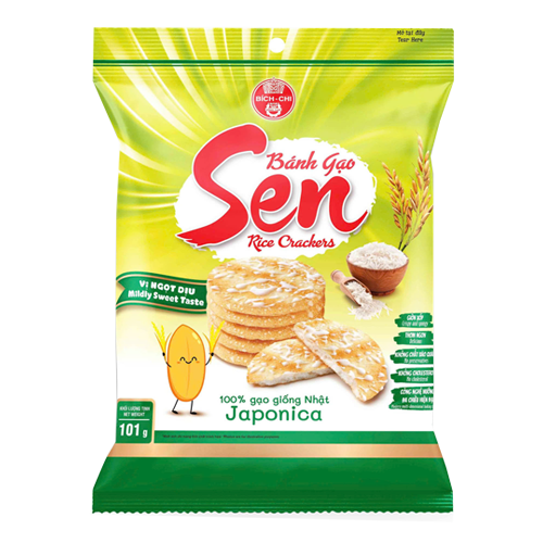 Bánh gạo Sen - Vị Ngọt Dịu 101g