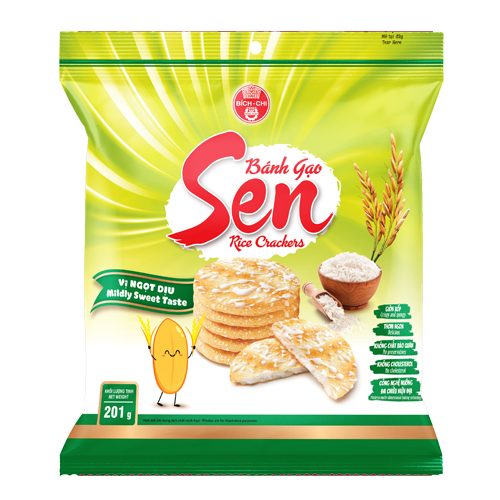Bánh gạo Sen - Vị Ngọt Dịu 201g
