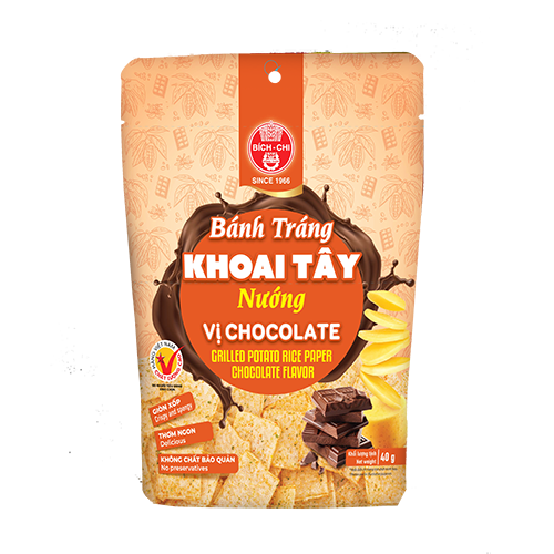 Bánh tráng khoai tây nướng - vị chocolate