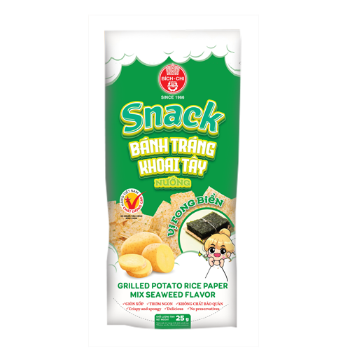 Bánh tráng khoai tây nướng - vị rong biển 25G