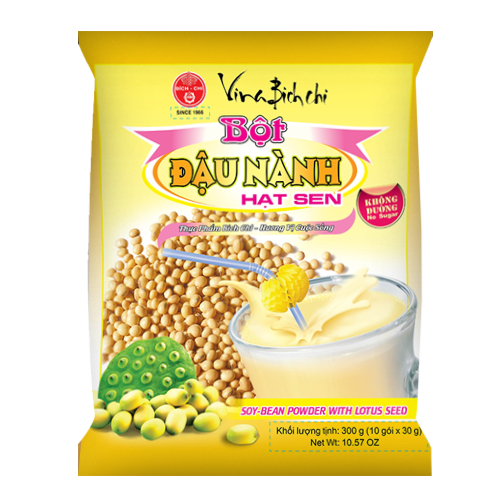 Bột đậu nành hạt sen Không đường