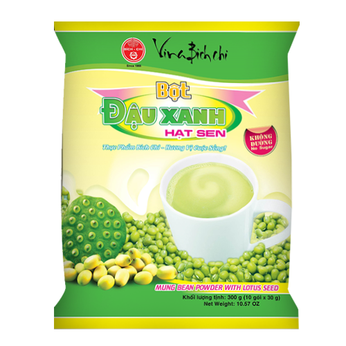 Bột đậu xanh hạt sen Không đường