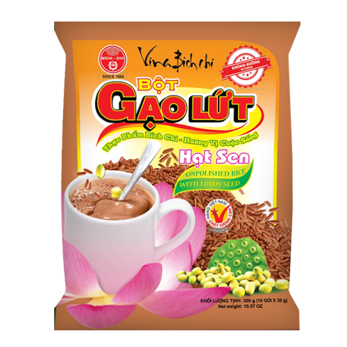 Bột gạo lứt hạt sen - Không đường