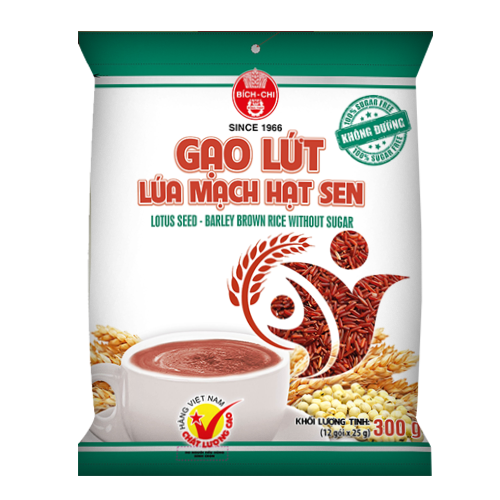 Bột gạo lứt lúa mạch hạt sen - Không đường
