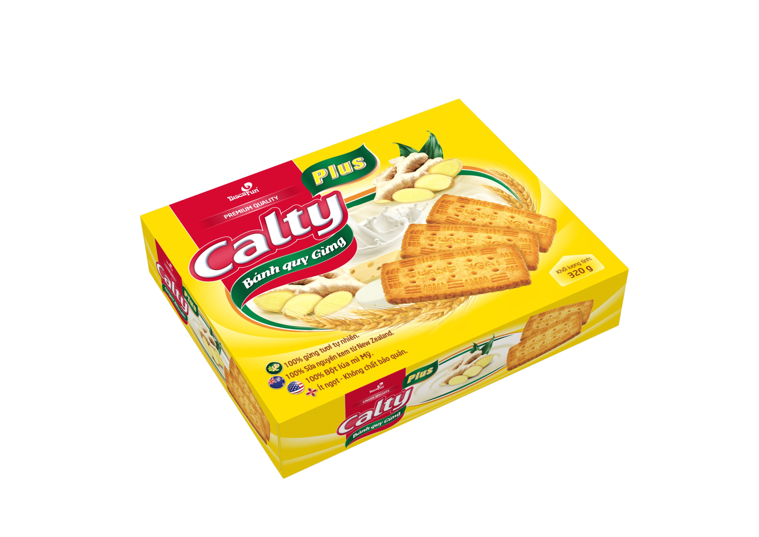 CALTY PLUS 320g (Bánh quy gừng)