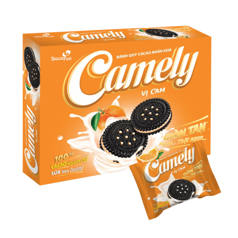 Camely 280g (Nhân kem vị cam)