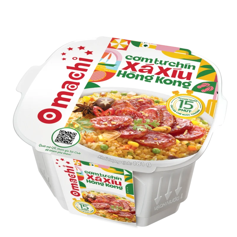 Cơm Omachi xá xíu Hong Kong 12hộp x 181gr