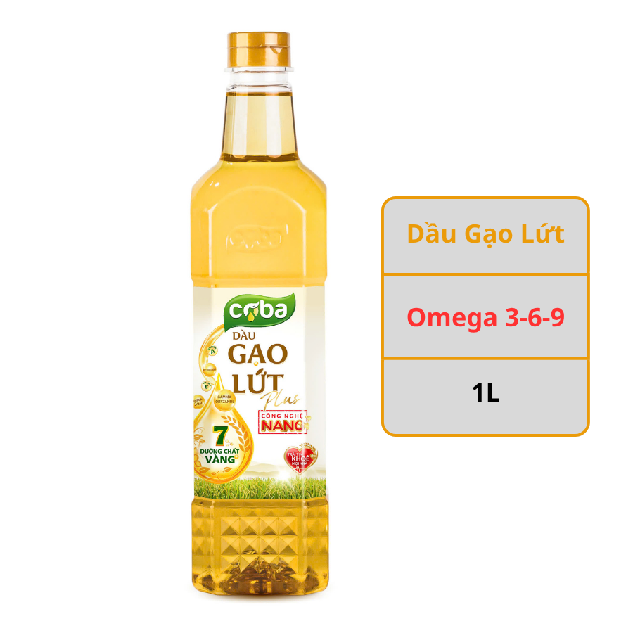 Dầu gạo lứt nguyên chất Coba 1L