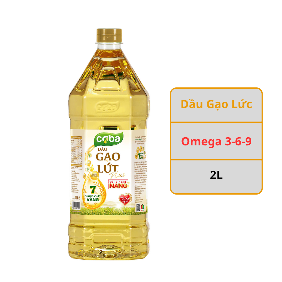 Dầu Coba Gạo lứt Plus 2L