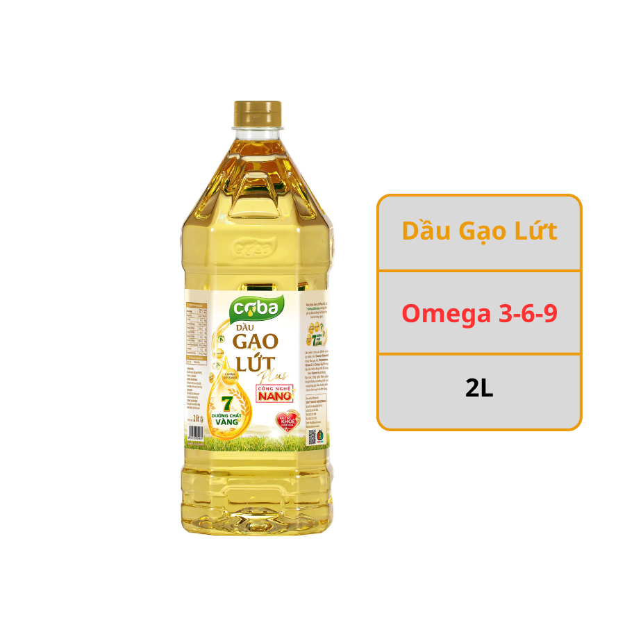 Dầu Coba Gạo lứt Plus 2L