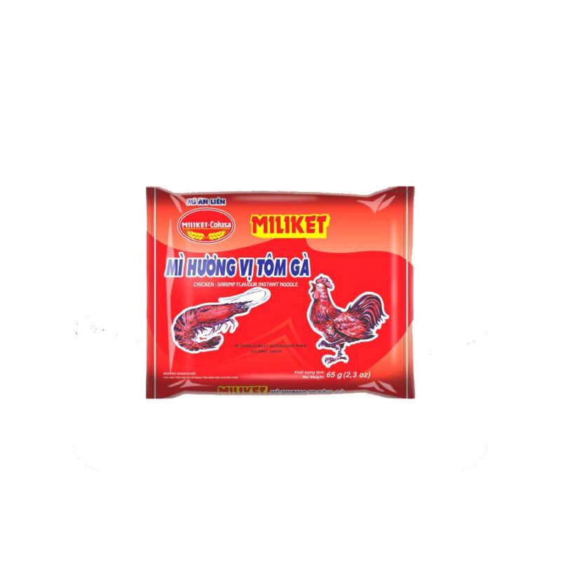 Mì Hương Vị Tôm Gà Ăn Liền Miliket