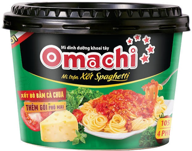 Mì Omachi trộn xốt Spaghetti 12tô x 105gr