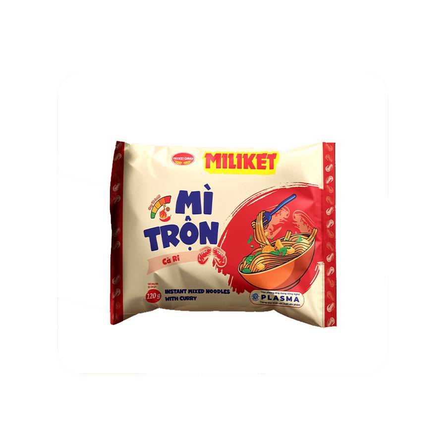 Mì Trộn Miliket hương vị Cà Ri 117g