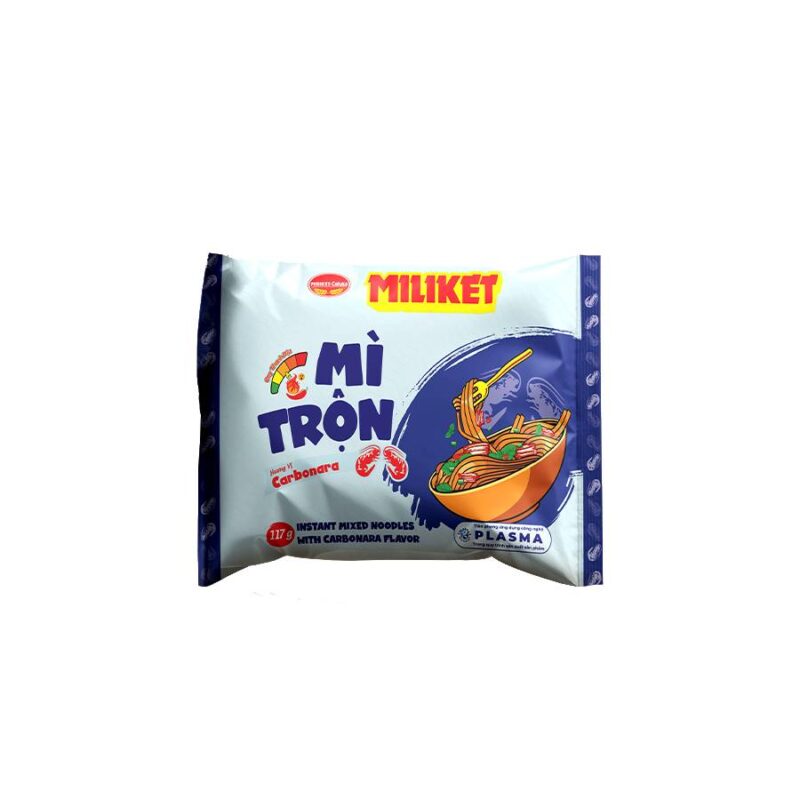 Mì Trộn Miliket hương vị Carbonara 117g