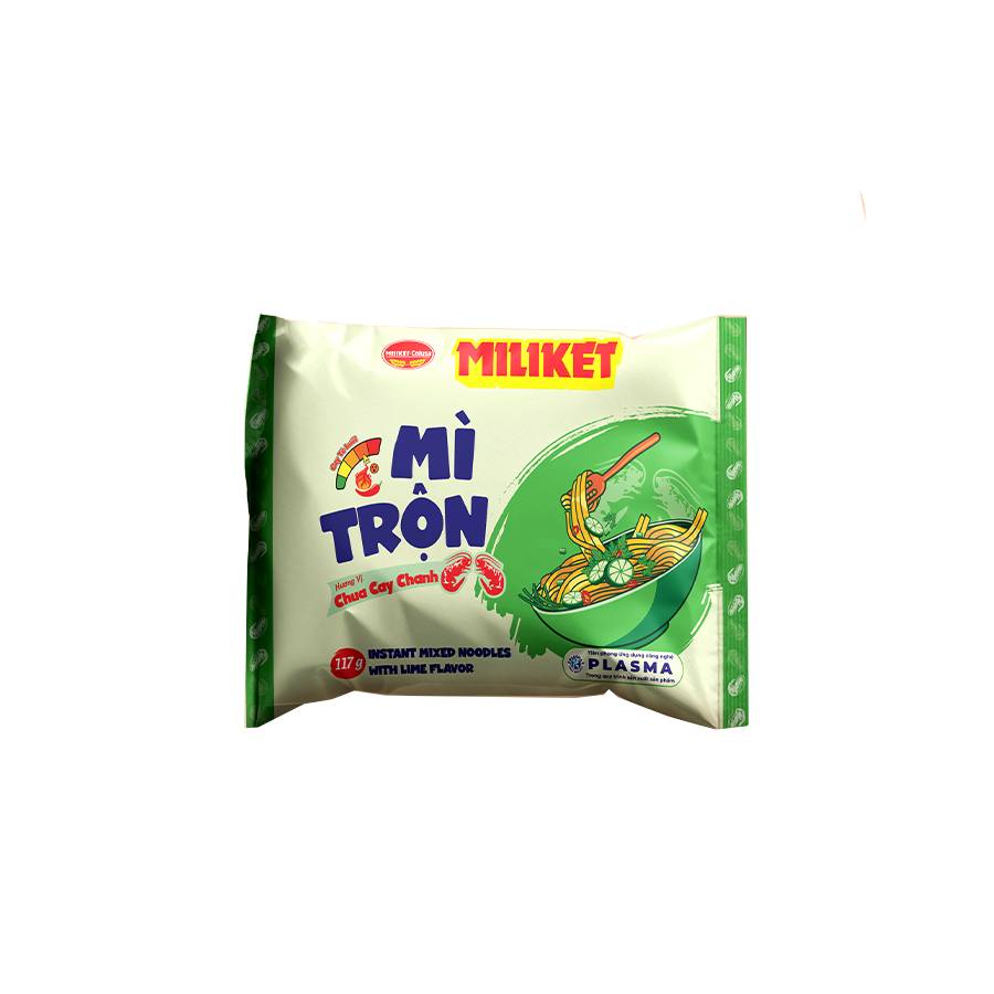 Mì Trộn Miliket hương vị Chua Cay Chanh 117g