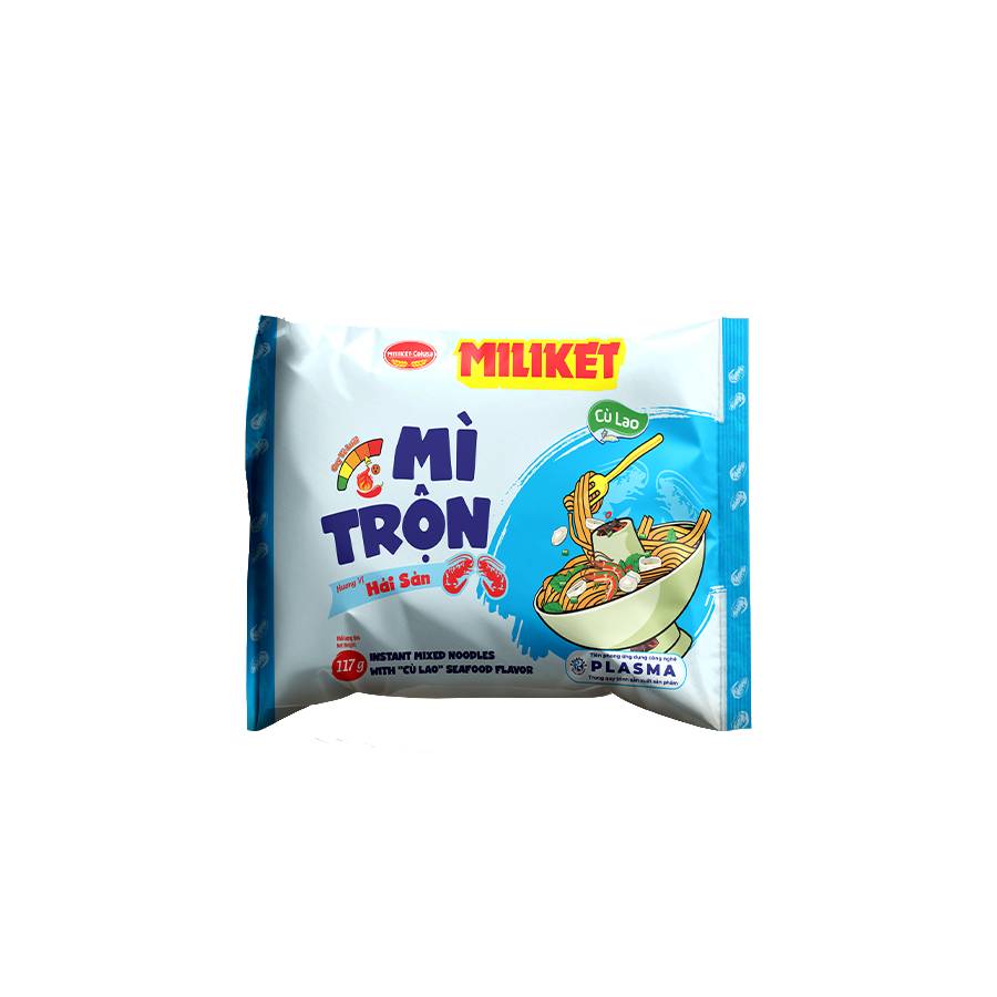 Mì Trộn Miliket hương vị Hải Sản Cù Lao 117g