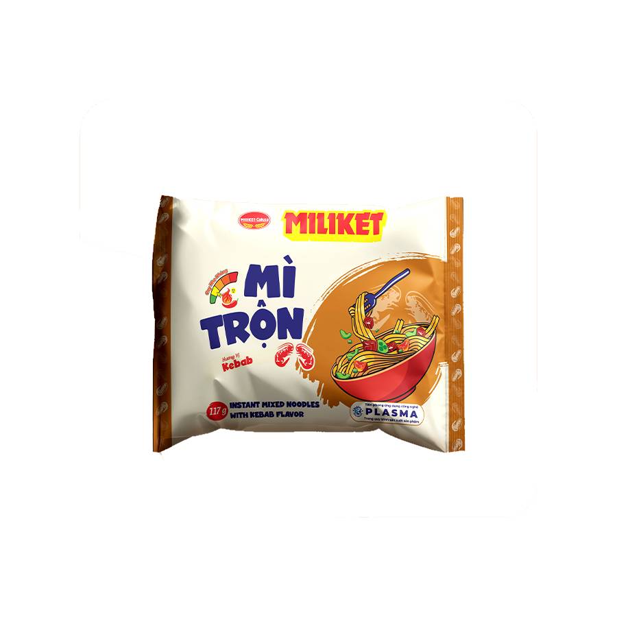Mì Trộn Miliket hương vị Kebab 117g