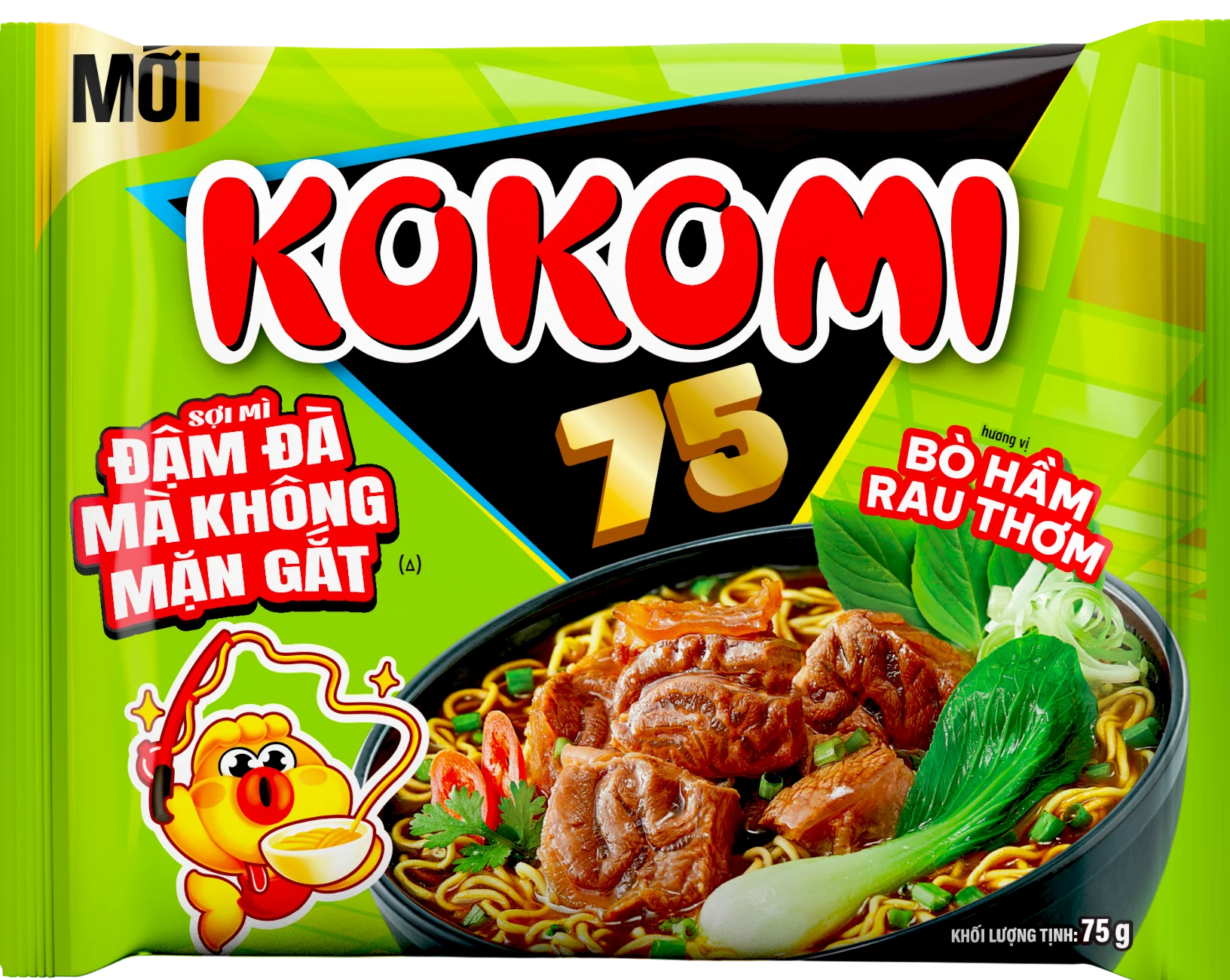 Mì Kokomi hương vị Bò Hầm Rau Thơm – Gói 75gr