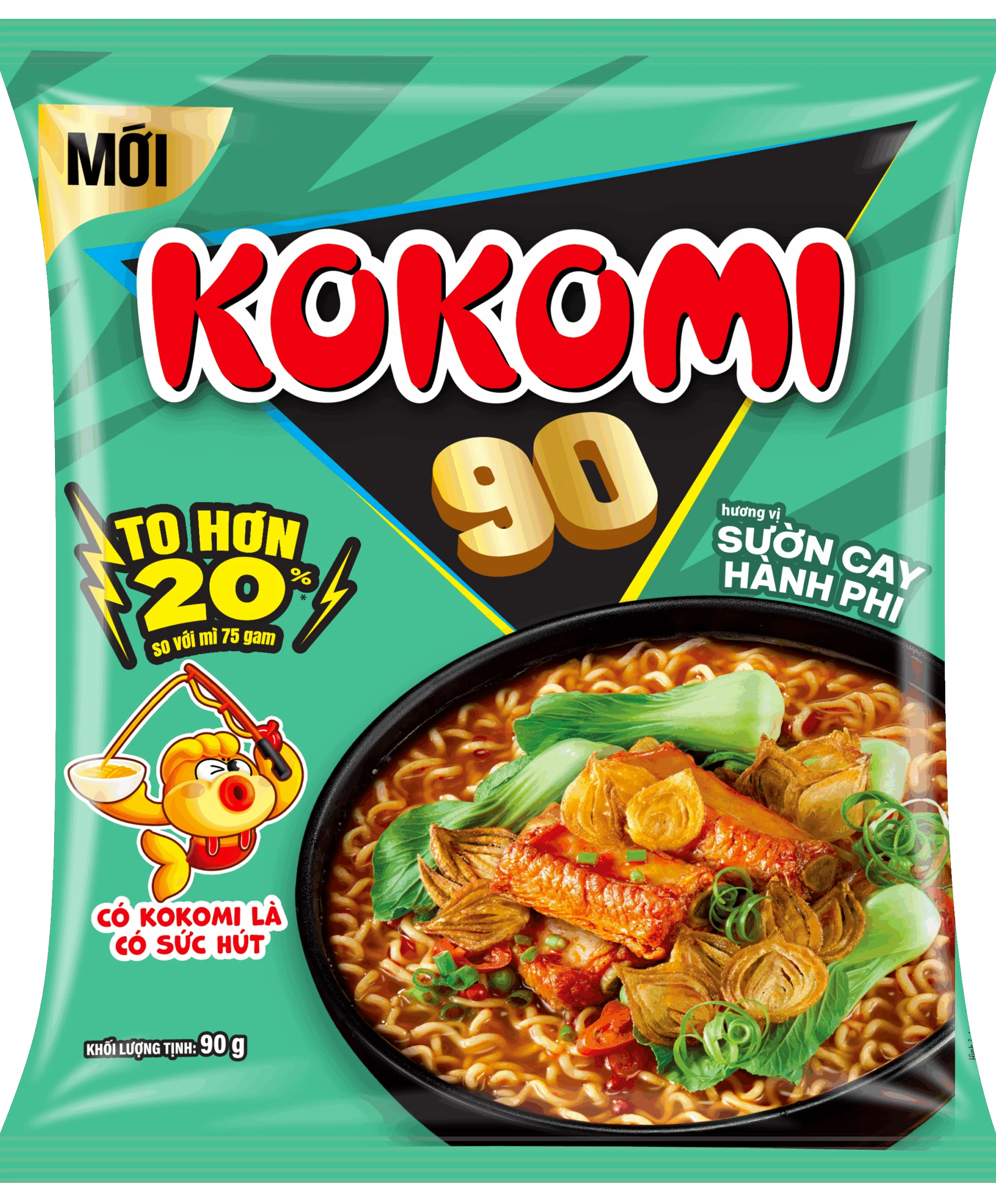 Mì Kokomi sườn cay hành phi – Gói 90gr