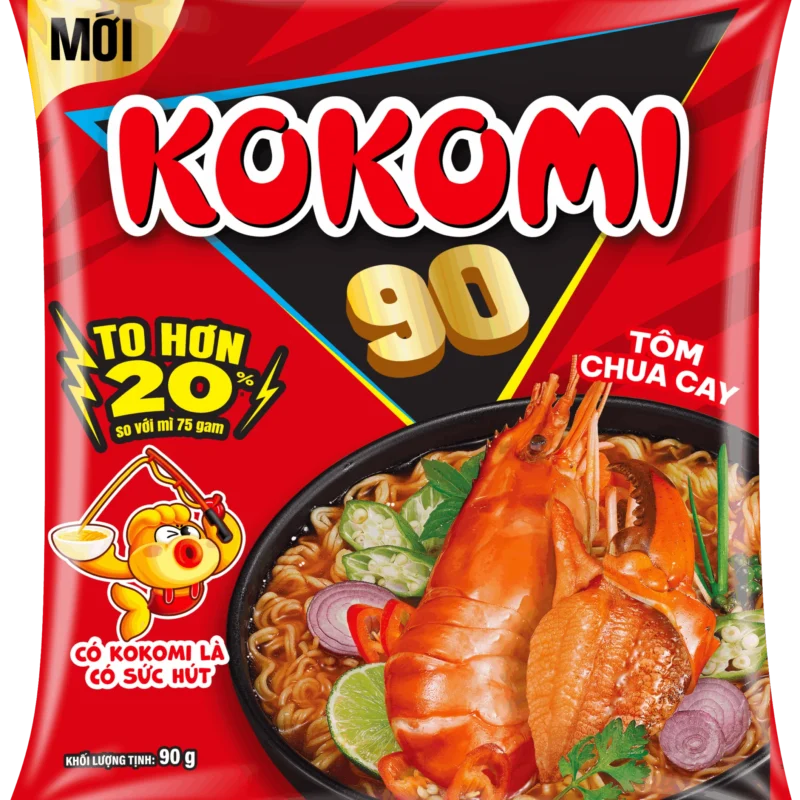 Mì Kokomi tôm chua cay – Gói 90gr