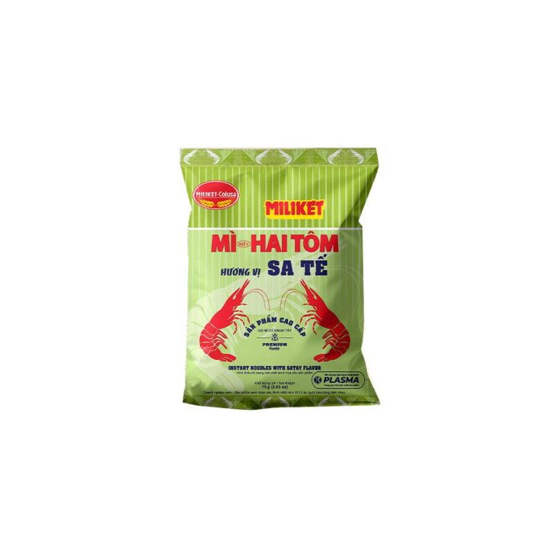 Mì Miliket Hai Tôm vị Sa Tế Cao Cấp 75g