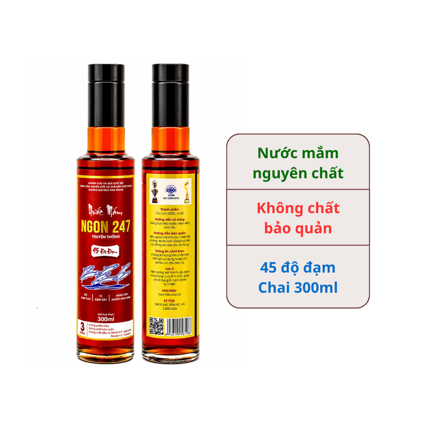 Nước mắm Ngon 247 45 độ đạm (1 chai 300ml)