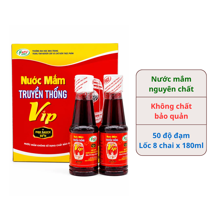 Nước mắm Vip Đại học Nha Trang (hộp 8 chai)
