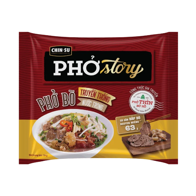 Phở Story – Phở Thìn Bờ Hồ (có thịt) Gói 134gr