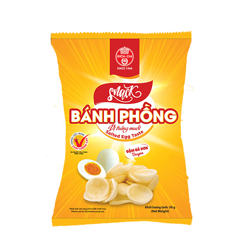 Snack Bánh Phồng vị trứng muối