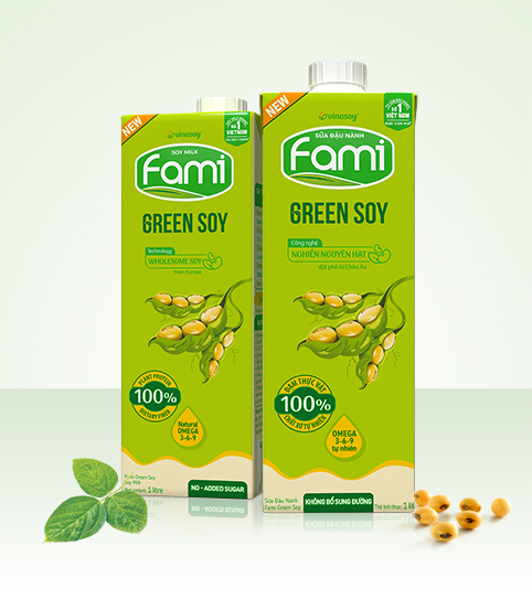 Sữa đậu nành Fami Green Soy không bổ sung đường 1000ml