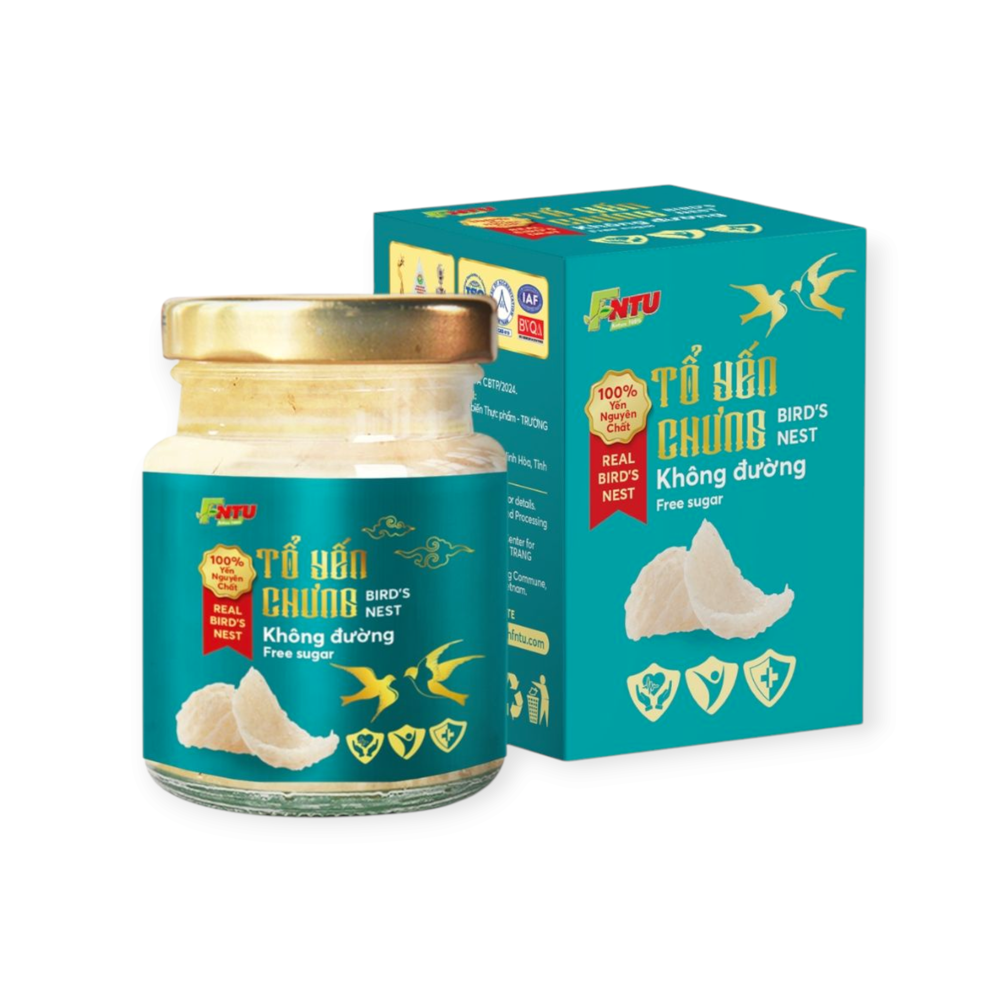 TỔ YẾN CHƯNG KHÔNG ĐƯỜNG – HỘP 1 HŨ