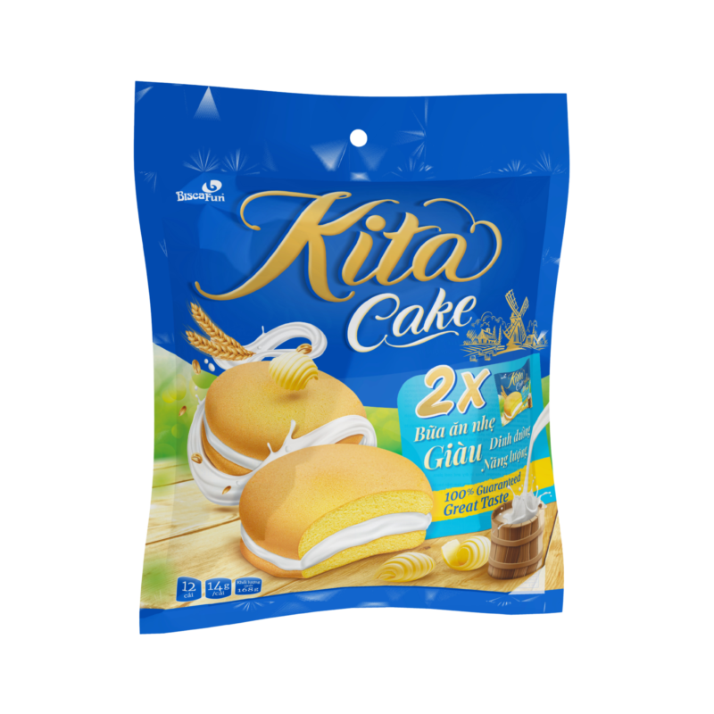 TÚI KITA CAKE BƠ SỮA 168g