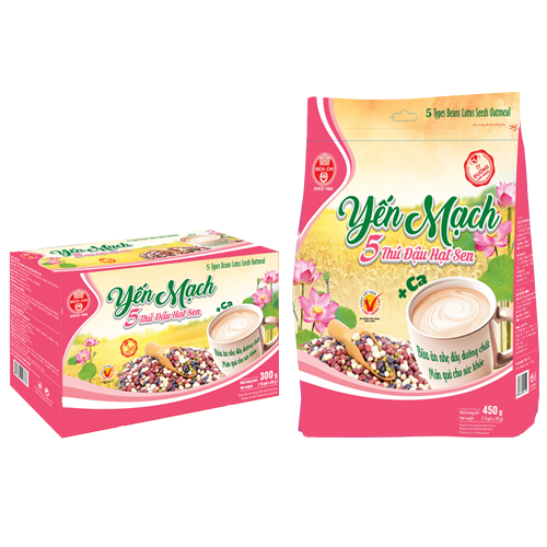 Yến mạch 5 thứ đậu hạt sen ít đường