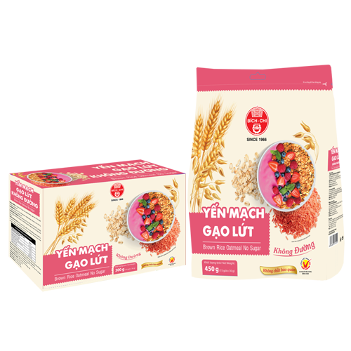 Yến mạch gạo lứt không đường