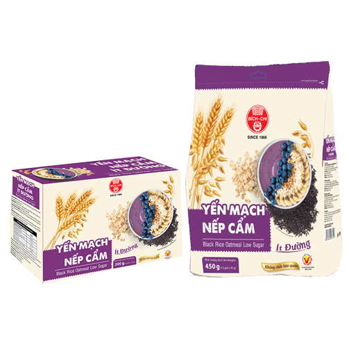 Yến mạch nếp cẩm ít đường