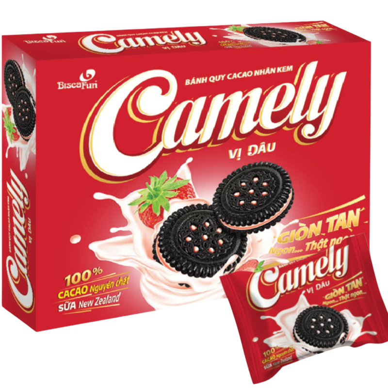 Camely 280g (Nhân kem vị dâu)