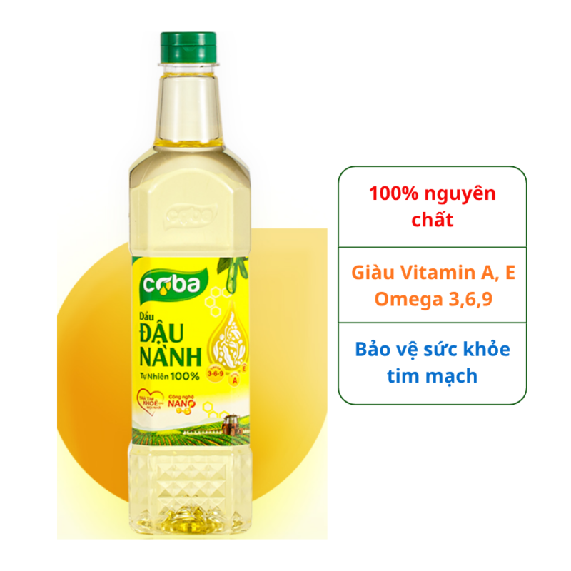 Dầu nành cao cấp COBA chai 1L