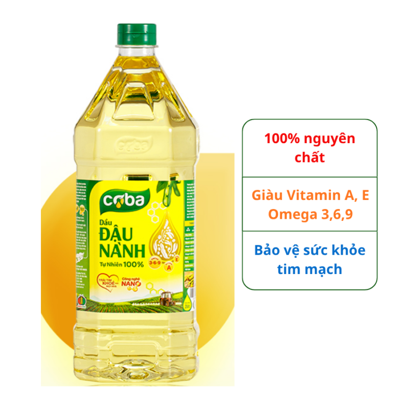 Dầu nành cao cấp COBA chai 2L