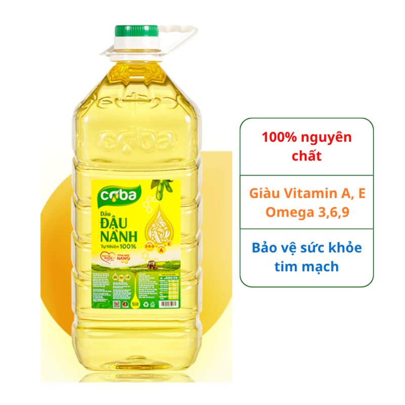 Dầu đậu nành COBA can 5L