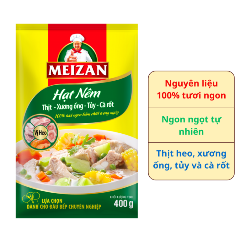 Hạt Nêm Meizan Vị Heo 400g